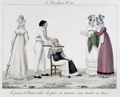 Saltimbanque: hráč obušky - v „“ Žánru dobrý““, deb. 19. století od Unknown artist