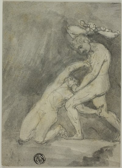 Samson zabíjí Filištína od Unknown artist
