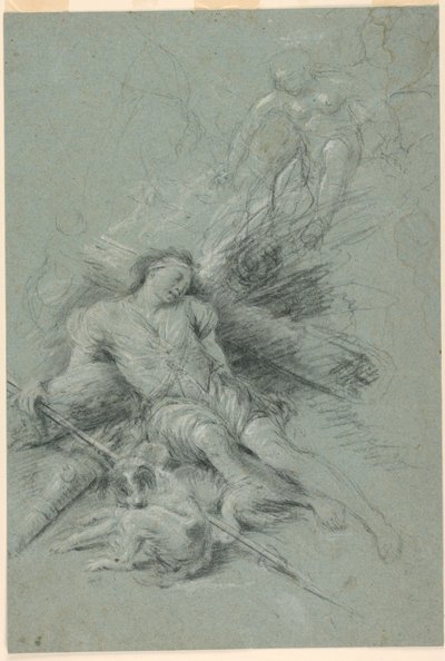 Selene vidí spícího Endymiona od Unknown artist