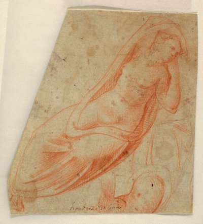 Polozakrytá ženská postava od Unknown artist