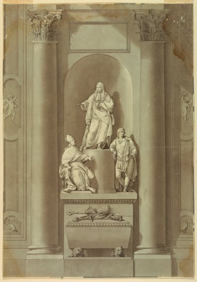Sepulkrální památník posledních tří Stuartovců od Unknown artist
