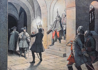 Sedmileté války, mezi 1756 a 1763, král Fridrich Veliký od Unknown artist