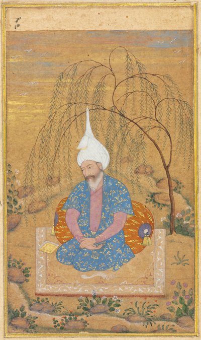 Shah Tahmasp I (1514-1576) Sedící v krajině od Unknown artist
