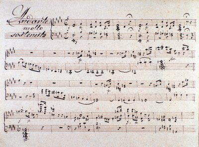 Noty z opery The two days, Luigi Cherubini od Unknown artist