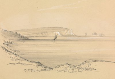 Lodě v Sandown Bay od Unknown artist