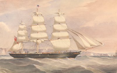 Kliprová loď "Silver Eagle" (1861), asi 1861-64 (akvarel) od Unknown artist