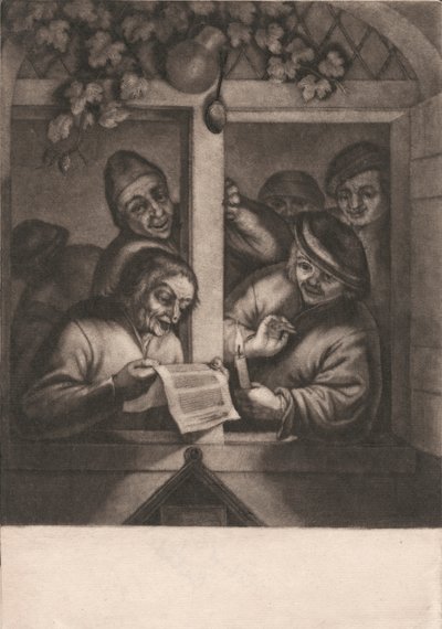 Zpěváci u okna od Unknown artist