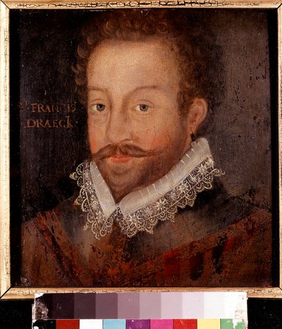 Sir Francis Drake, po rytině připisované Jodocus Hondius, c.1583 od Unknown artist