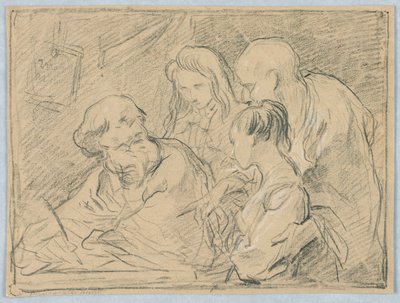 Skica k obrazu Představení Panny Marie od Unknown artist