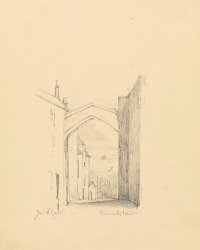 Náčrt York Gate od Unknown artist