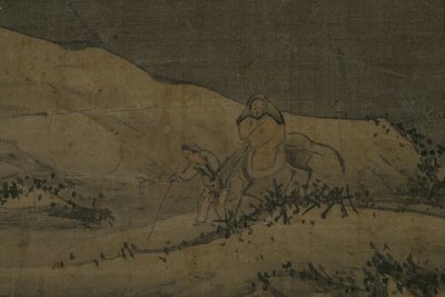 Zasněžená krajina, mezi lety 1368 a 1644 (tuš, hedvábí) od Unknown artist