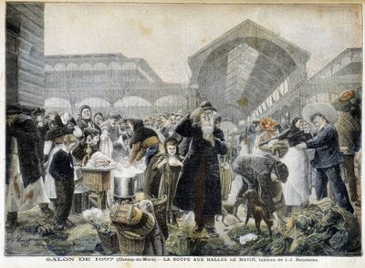Soup aux halles le matin - v “”Le Petity Journal”” od Unknown artist