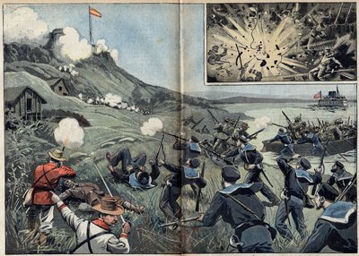 Španělsko-americká válka nebo kubánská válka za nezávislost (1868-1898) mezi Španělskem a Severní Amerikou od Unknown artist