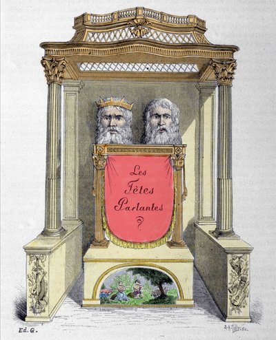 Mluvící hlavy, automat Abbe Micala od Unknown artist