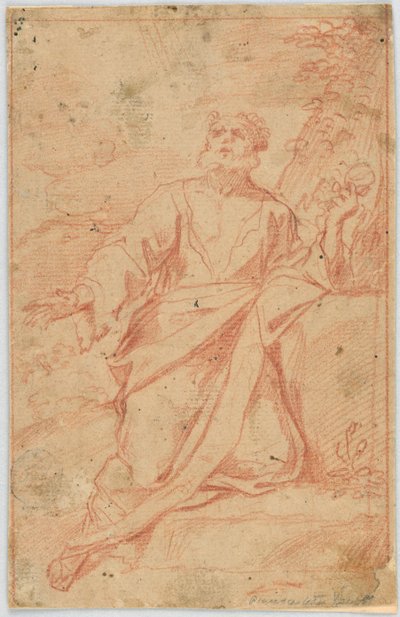 Sv. (Jeroným?) v extázi od Unknown artist