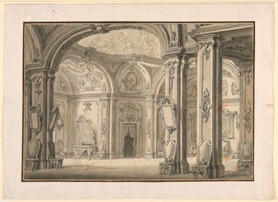 Scéna: Galerie v paláci od Unknown artist