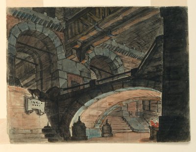 Scéna, interiér věznice od Unknown artist