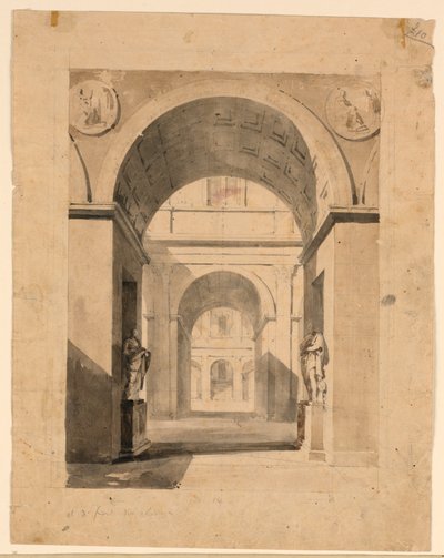 Scéna, Palácové nádvoří od Unknown artist