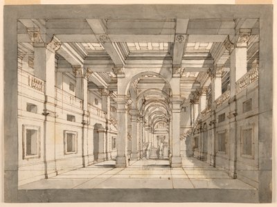 Scéna, interiér paláce od Unknown artist