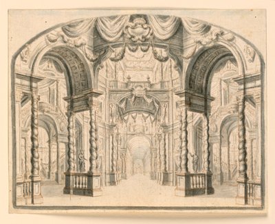 Scéna: Interiér paláce od Unknown artist