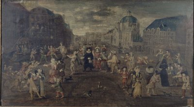 Pouliční žertíky v Paříži v letech 1501 až 1600 (malba) od Unknown artist
