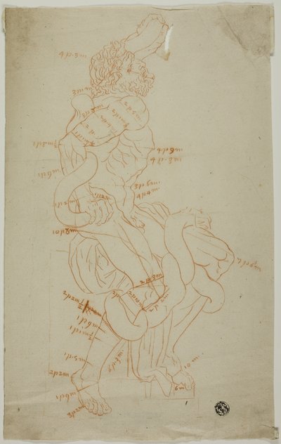 Studie po sochařství Laocoon od Unknown artist