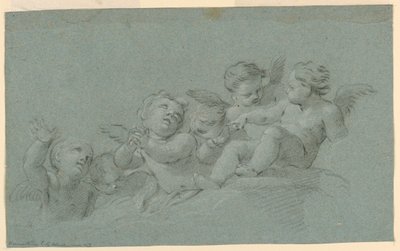 Studium andělů od Unknown artist