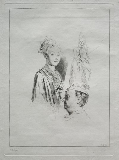 Studium hlav od Unknown artist