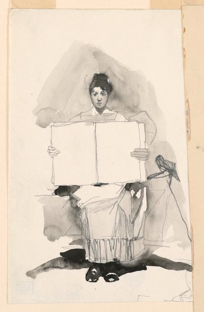 Studie mladé ženy od Unknown artist