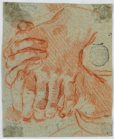 Studie sevřených rukou ženy od Unknown artist