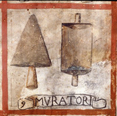 Symbol zedníků (Společenský stůl od Unknown artist