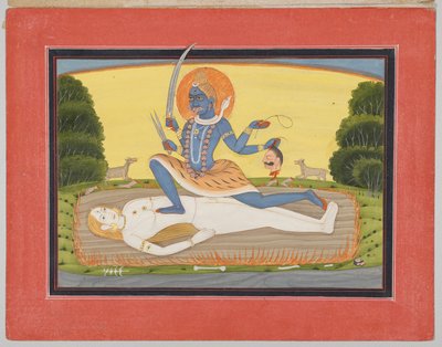 Tantric Devi on Shiva, ze série Mandi Devi od Unknown artist