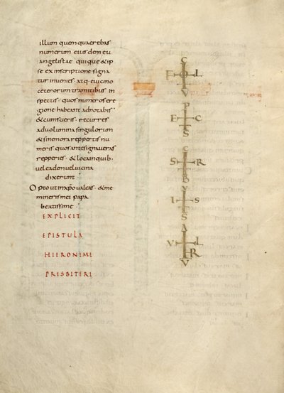 Textová stránka s monogramem od Unknown artist