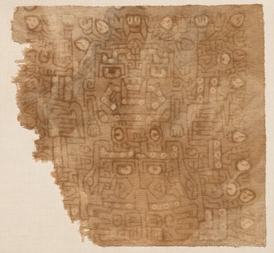 Textilní fragment s bohyní bavlny od Unknown artist