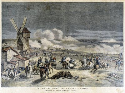 Bitva u Valmy (1792), podle obrazu Horace Verneta. Ilustrace „Petity Journal“ z roku 1892. od Unknown artist