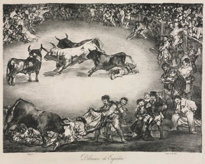 Býci z Bordeaux: Španělská zábava od Unknown artist