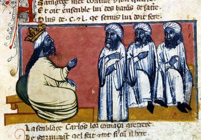 Španělský chalífa. Rukopis 14. století. Bibl. Marciana, Benátky. od Unknown artist