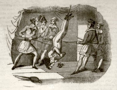 The Death Galley, nebo, Pirate Schooner, c.1837 od Unknown artist