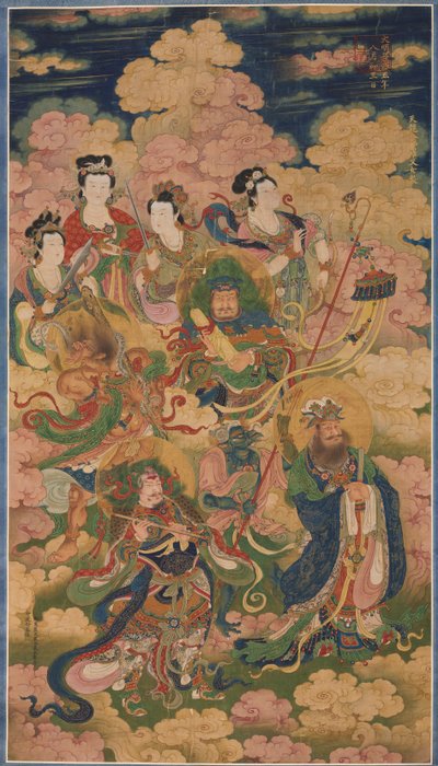 Osm zástupů Deva, Naga a Yakshi od Unknown artist