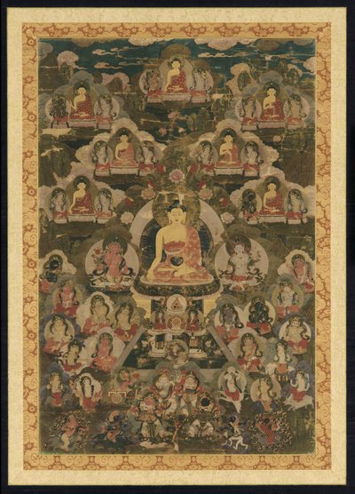 Osm Medicínských Buddhů od Unknown artist