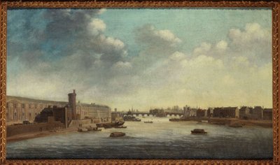 Velká galerie Louvru, Porte Neuve, Pont-Neuf, Cité, Tour de Nesle a Quai Malaquais, kolem roku 1640, mezi lety 1635 a 1645 (olej na plátně) od Unknown artist