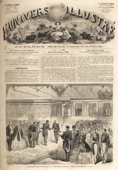 Návštěva holandského krále v Compiegne 1861 - Vilém III. (1772-1849) od Unknown artist