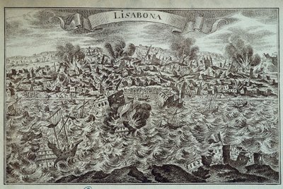 Zemětřesení v Lisabonu v roce 1755. od Unknown artist