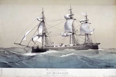 Monarch, anglická flotila, kolem roku 1850 od Unknown artist