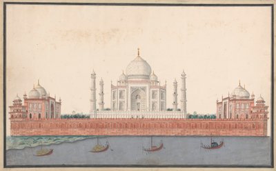 Taj Mahal z řeky od Unknown artist