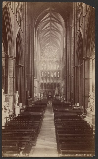 Transept ze severu, Westminsterské opatství od Unknown artist