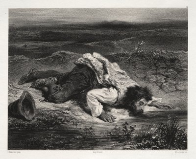 Zraněný bandita od Unknown artist