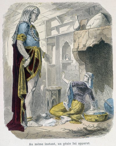 Génius z lampy – v „“ Tisíc a jedna noc“ od Bondeta, ed. Guerin od Unknown artist