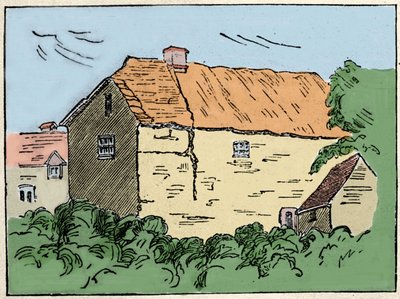 Domov Francise Drakea (1540-1596), britského průzkumníka a lupiče v Crowndale u Tavistocku. V 19. století byl zničen. od Unknown artist
