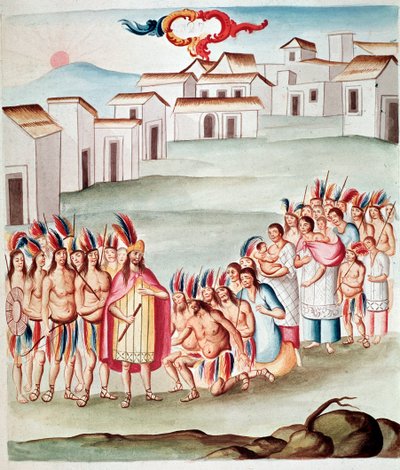 Král se setkává s princem (Akvarel, cca 1770-1780) od Unknown artist